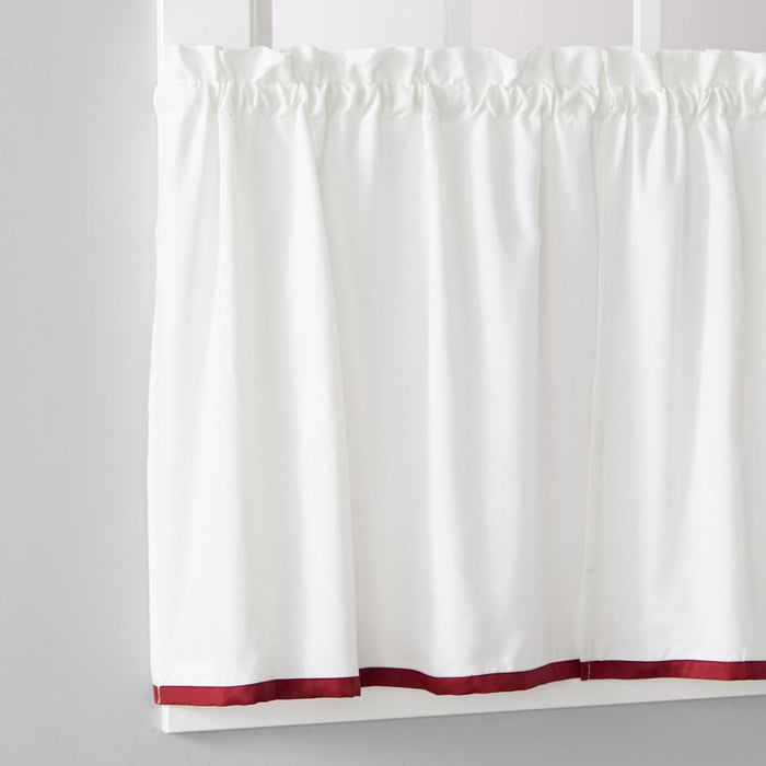 Saturday Knight Ltd Manor Versatile Tailored Window Tier - 2 Piece - 57x24"