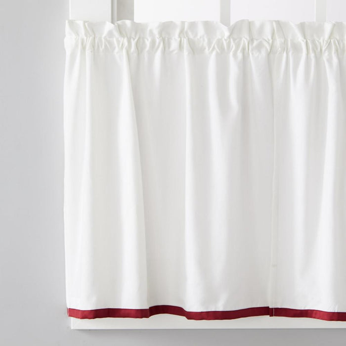 Saturday Knight Ltd Manor Versatile Tailored Window Tier - 2 Piece - 57x24"