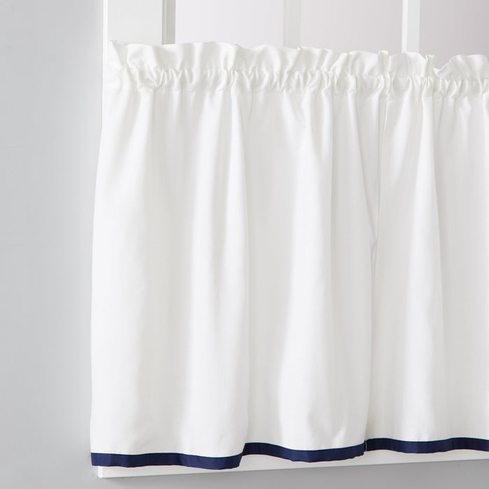 Saturday Knight Ltd Manor Versatile Tailored Window Tier - 2 Piece - 57x24"