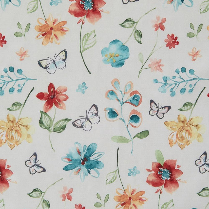 SKL Home Saturday Knight Ltd Floral Dance Cheerful Scatter Print Tier Pair Curtain With Rod Pocket Multi