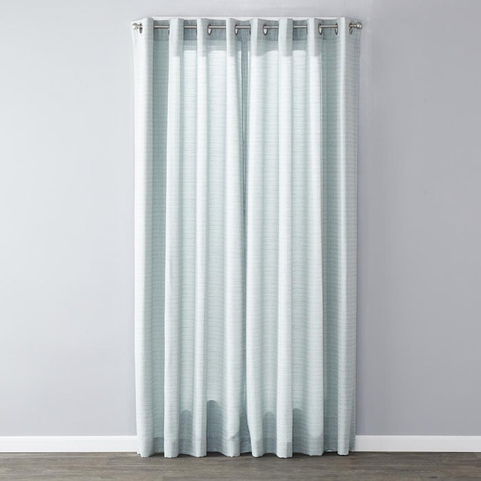 SKL Home Saturday Knight Ltd Maeve Sophisticated Yarn Dyed Woven Horizontal Pattern SunSafe Window Panel - Sage