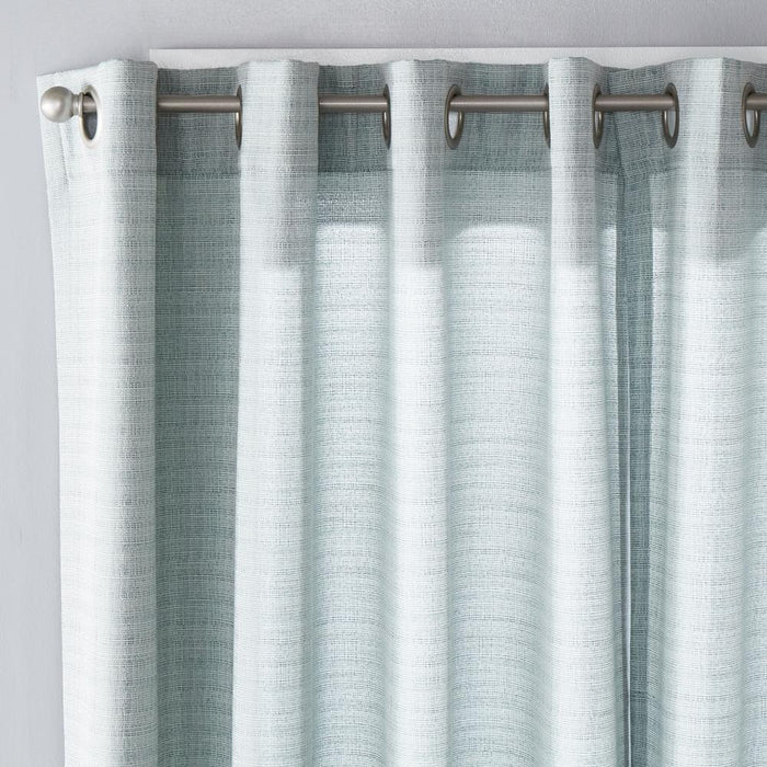 SKL Home Saturday Knight Ltd Maeve Sophisticated Yarn Dyed Woven Horizontal Pattern SunSafe Window Panel - Sage