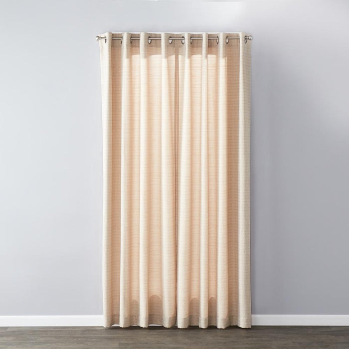 SKL Home Saturday Knight Ltd Maeve Sophisticated Yarn Dyed Woven Horizontal Pattern SunSafe Window Panel - Tan