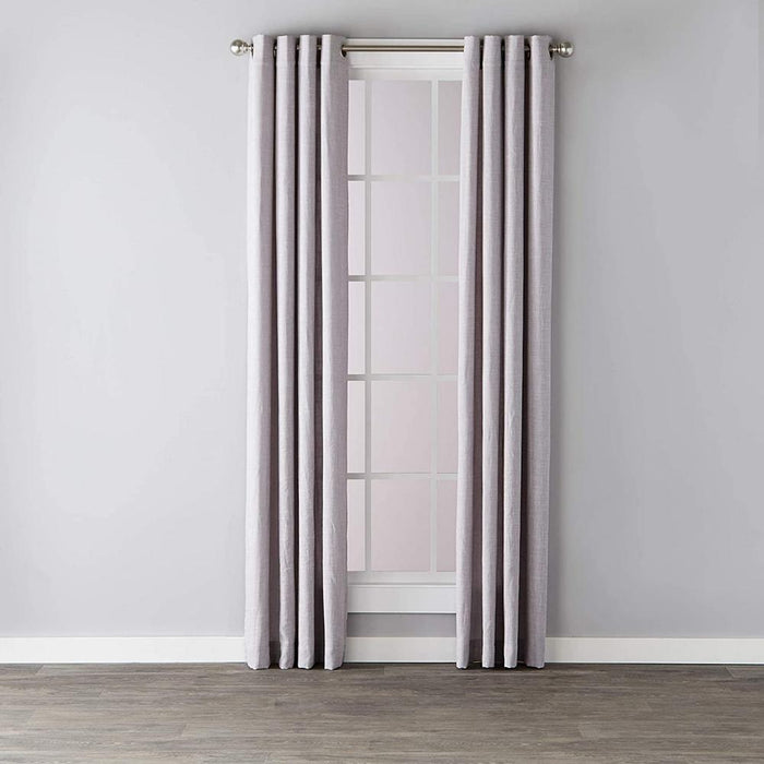 SKL Home Saturday Knight Ltd Melange Textured Woven Fabric And Stylish Design SunSafe Window Panel - Gray