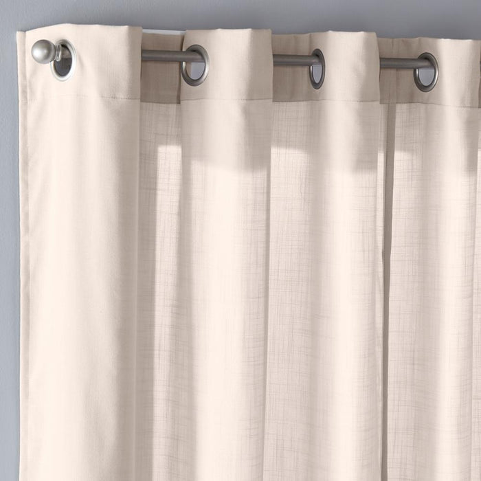 SKL Home Saturday Knight Ltd Raine Light Filtering Sophisticated SunSafe Window Curtain Panel - Linen