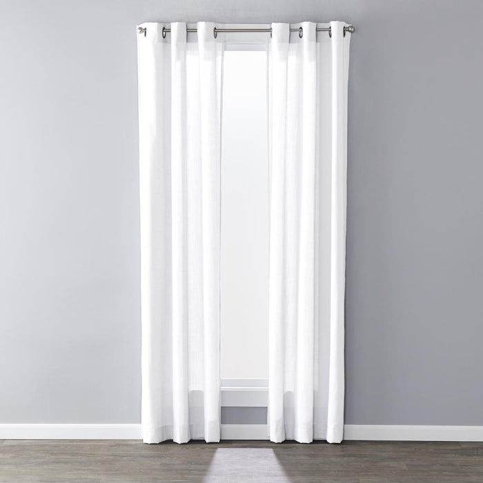 SKL Home Saturday Knight Ltd Raine Light Filtering Sophisticated SunSafe Window Curtain Panel - White