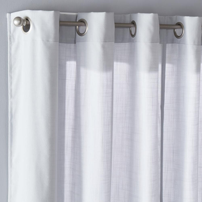 SKL Home Saturday Knight Ltd Raine Light Filtering Sophisticated SunSafe Window Curtain Panel - Dove Gray