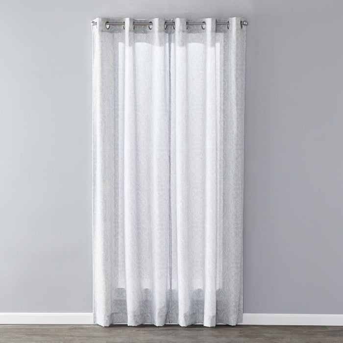 SKL Home Saturday Knight Ltd Salvatore Sophisticated Design And Slub-Weave Fabric SunSafe Window Panel - Dove Gray