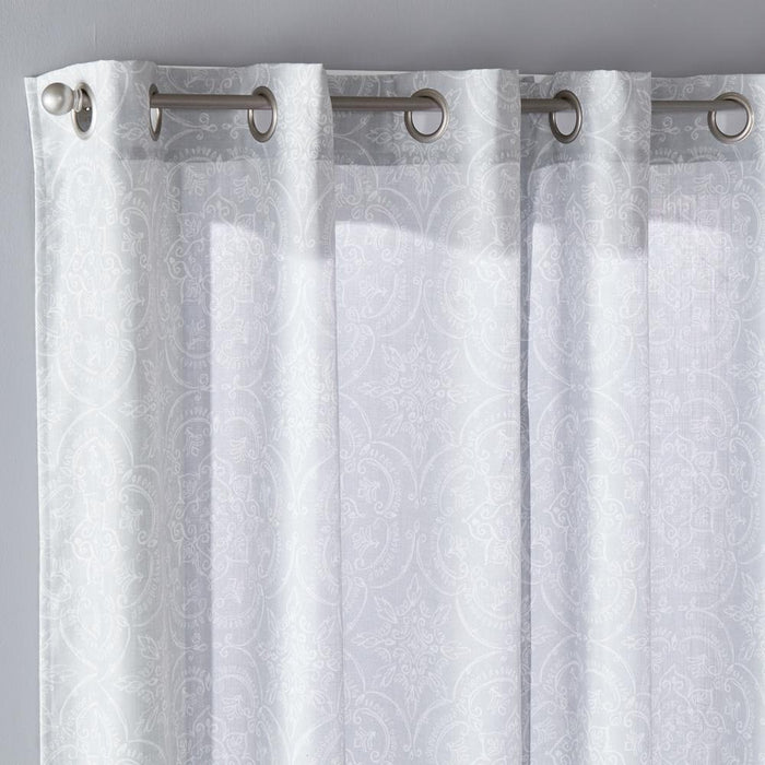 SKL Home Saturday Knight Ltd Salvatore Sophisticated Design And Slub-Weave Fabric SunSafe Window Panel - Dove Gray