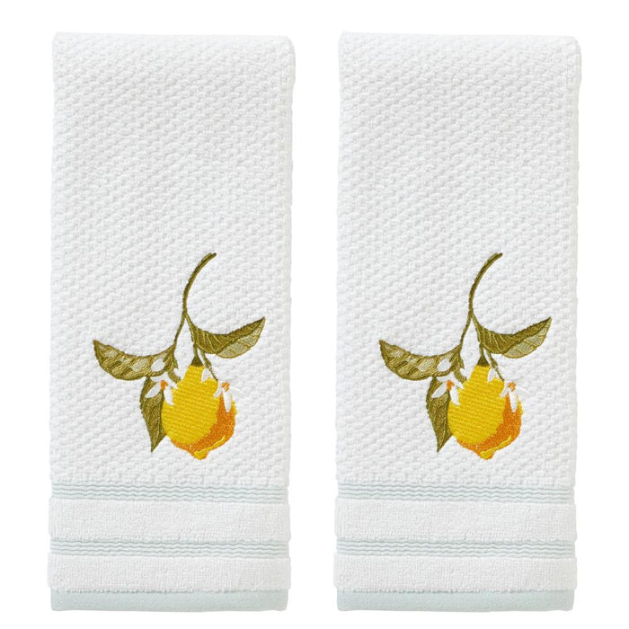 SKL Home By Saturday Knight Ltd Vern Yip Citrus Grove Hand Towel Set - 16X26", White