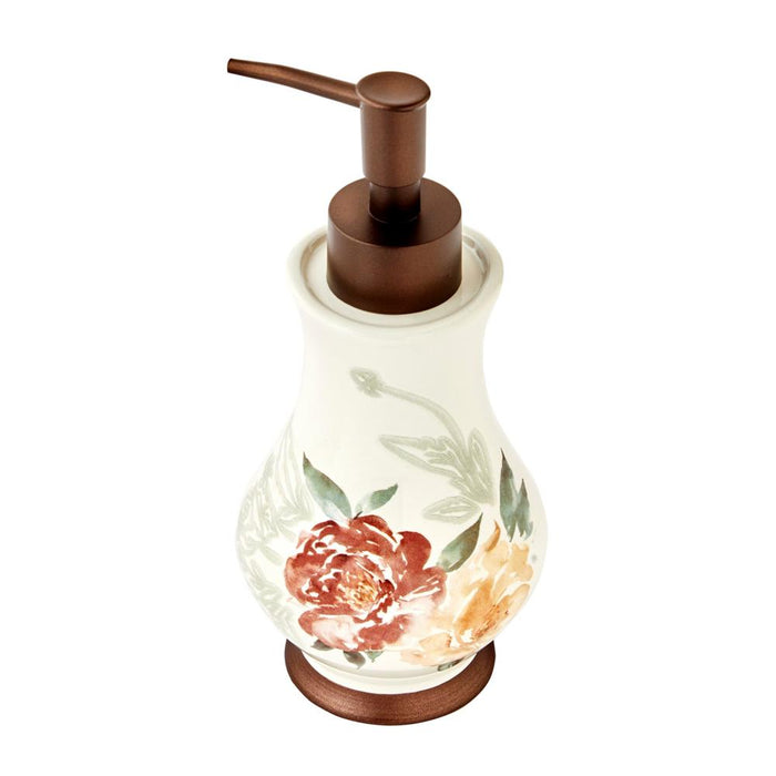 SKL Home Holland Floral Soap Dispenser - Natural 8.2x3.29x3.29