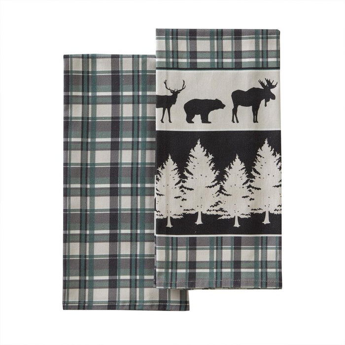 SKL Home By Saturday Knight Ltd Grand Teton Dish Towel - 2-Pack - 18X28", Green