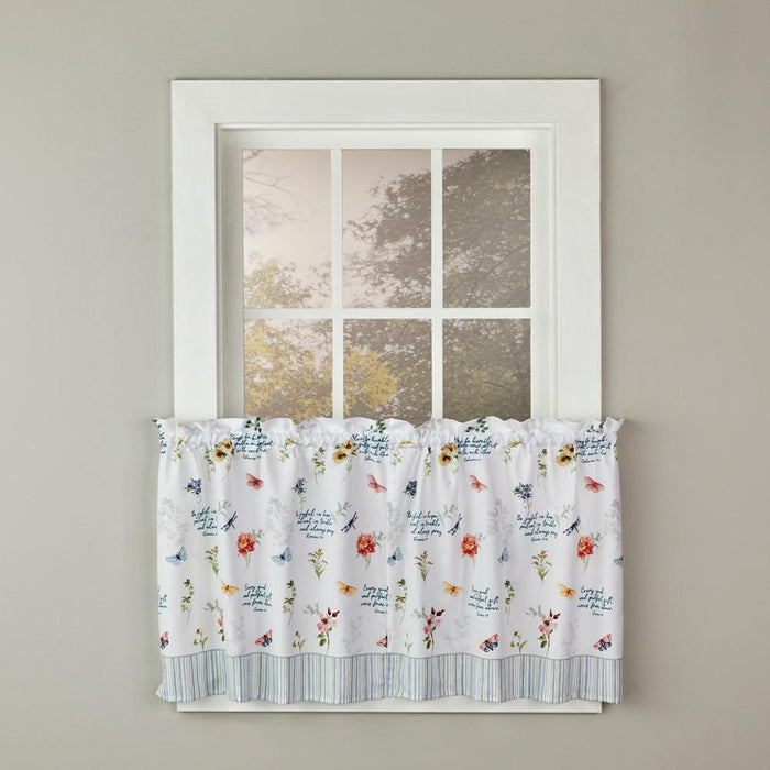 SKL Home By Saturday Knight Ltd Inspirational Meadow Tier Curtain Pair - Multi