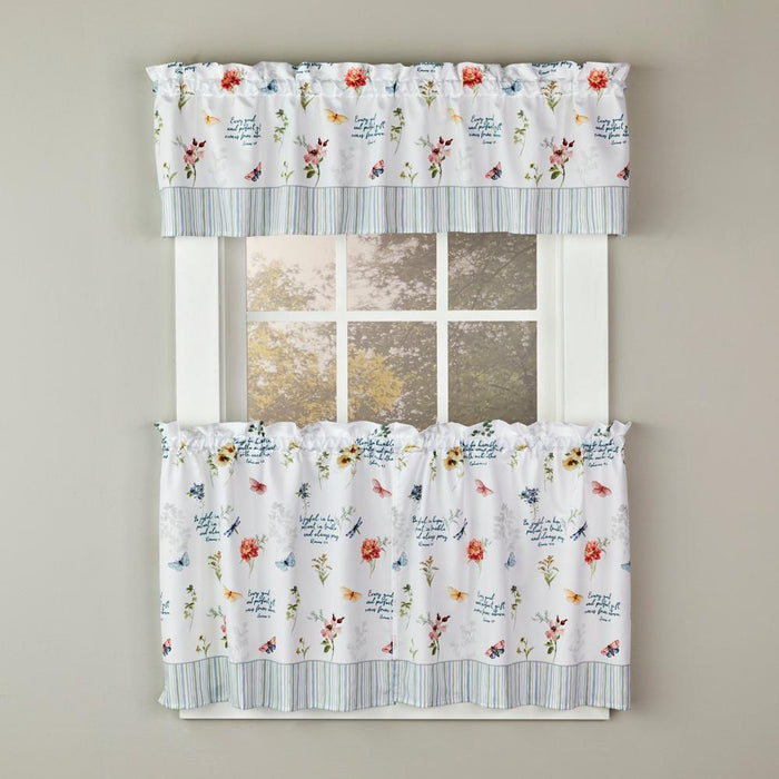 SKL Home By Saturday Knight Ltd Inspirational Meadow Tier Curtain Pair - Multi