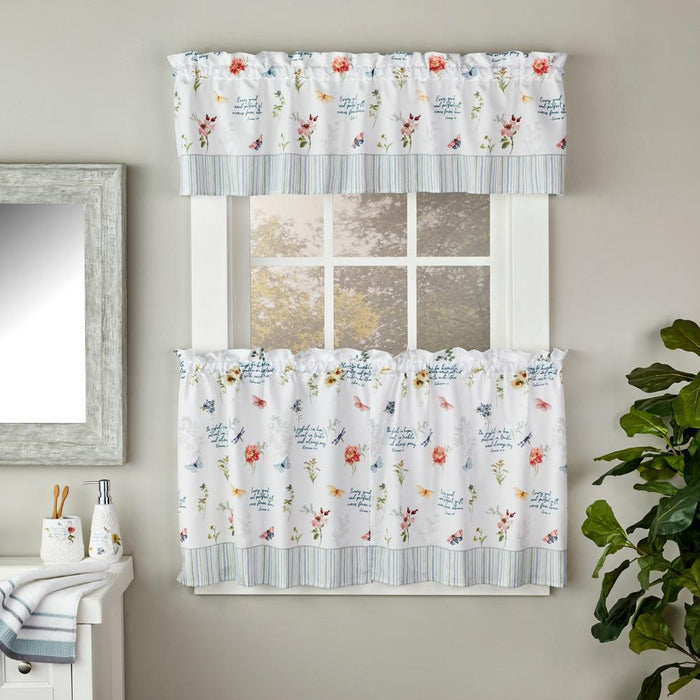 SKL Home By Saturday Knight Ltd Inspirational Meadow Tier Curtain Pair - Multi