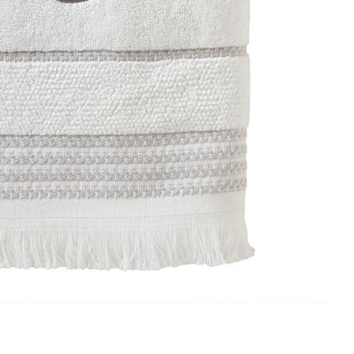 SKL Home By Saturday Knight Ltd Casual Monogram Bath Towel S - 28X54", White