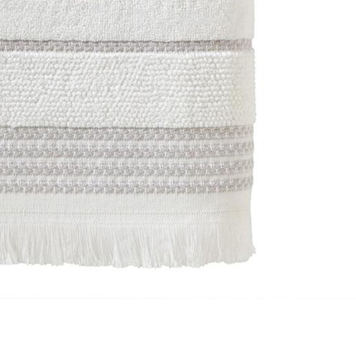 SKL Home By Saturday Knight Ltd Casual Monogram Bath Towel X - 28X54", White