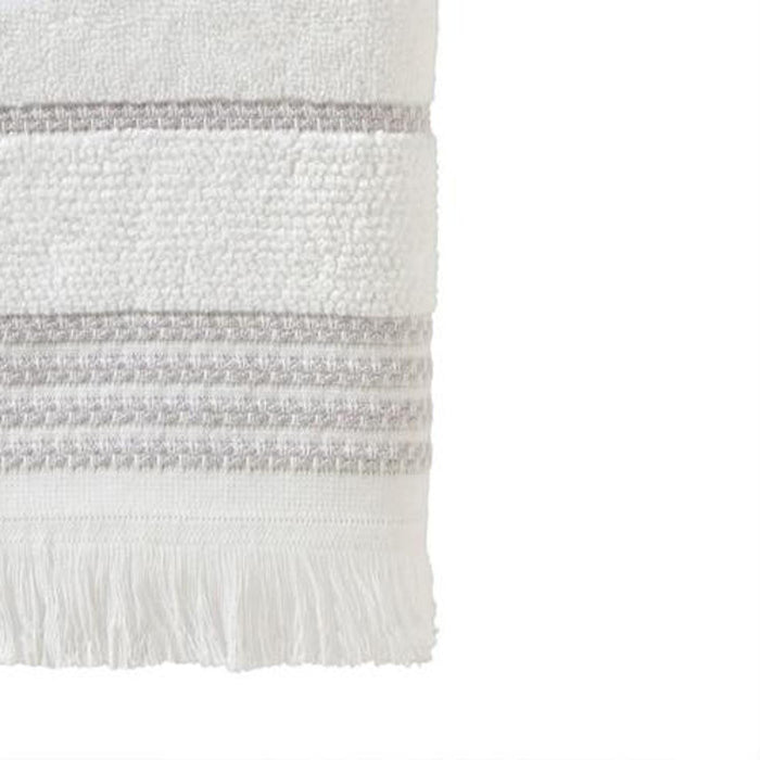 SKL Home By Saturday Knight Ltd Casual Monogram Bath Towel Y - 28X54", White