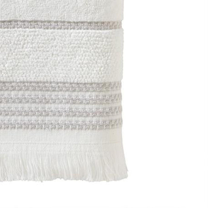 SKL Home By Saturday Knight Ltd Casual Monogram Bath Towel Z - 28X54", White