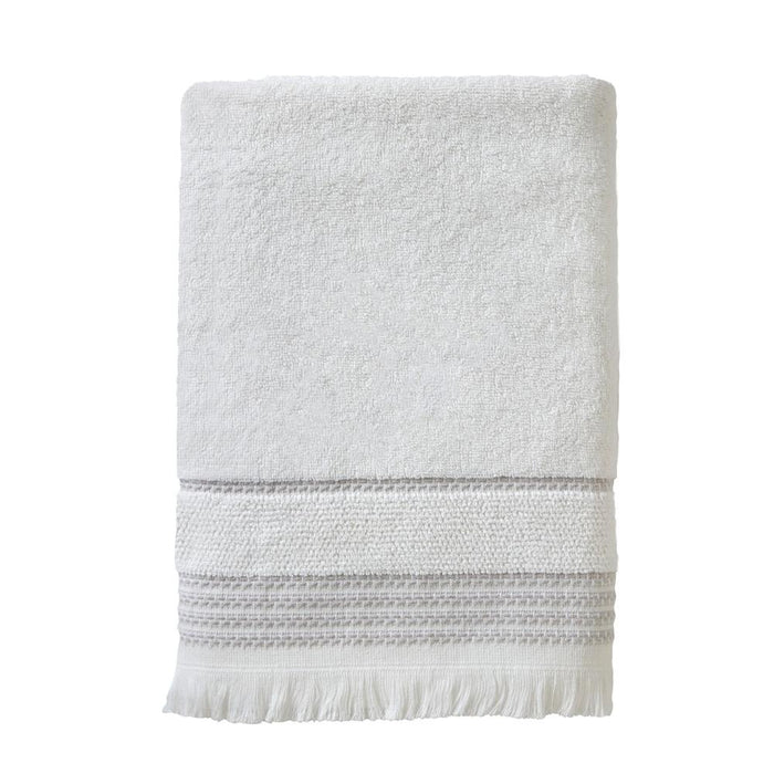 SKL Home By Saturday Knight Ltd Casual Fringe Bath Towel - 28X54", White