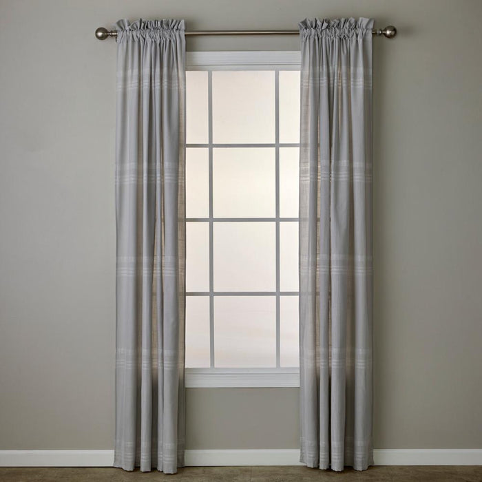 SKL Home By Saturday Knight Ltd Home Adelyn Window Curtain Panel Pair - 2-Pack - Gray