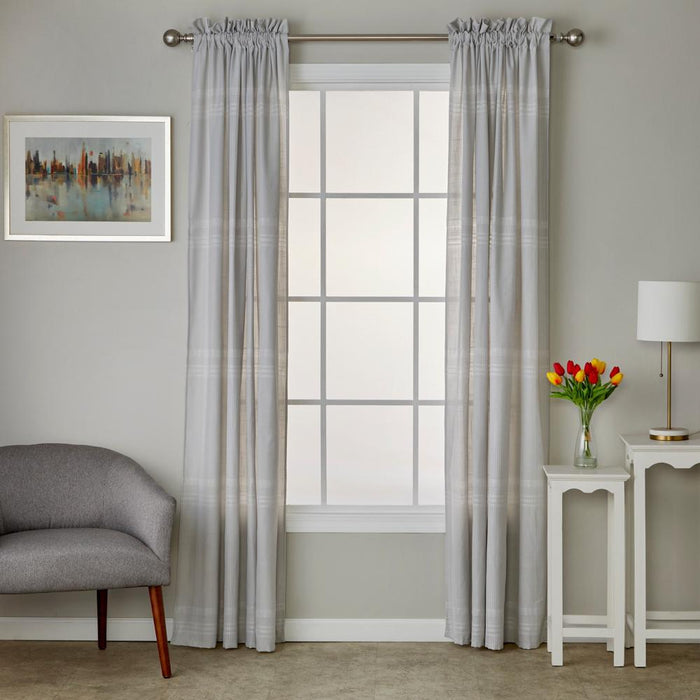 SKL Home By Saturday Knight Ltd Home Adelyn Window Curtain Panel Pair - 2-Pack - Gray