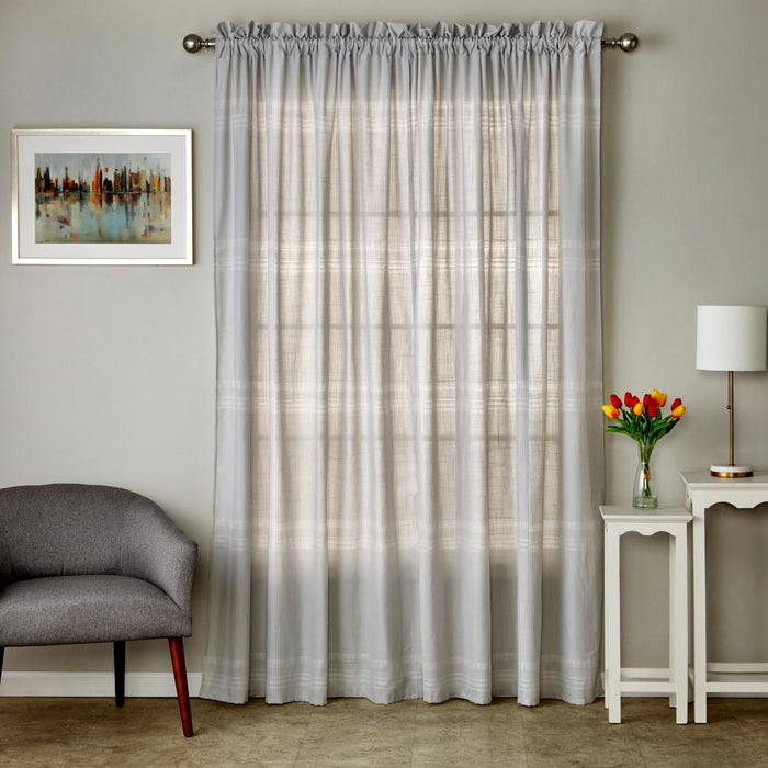 SKL Home By Saturday Knight Ltd Home Adelyn Window Curtain Panel Pair - 2-Pack - Gray
