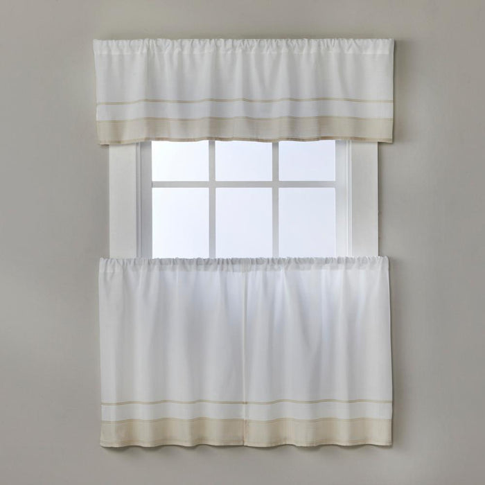 SKL Home By Saturday Knight Ltd Carrick Stripe Valance - 56X13", Natural