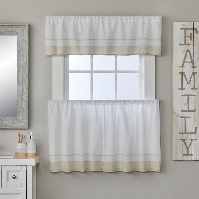 SKL Home By Saturday Knight Ltd Carrick Stripe Tier Pair - 2-Pack - Natural