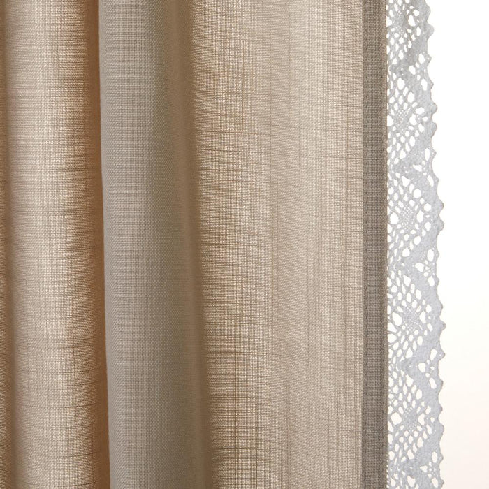 SKL Home By Saturday Knight Ltd Catherine Crochet Window Curtain Panel Pair - 2-Pack - Tan