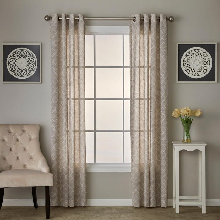 SKL Home By Saturday Knight Ltd Chainlink Window Curtain Panel - Linen