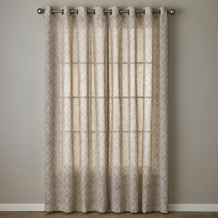 SKL Home By Saturday Knight Ltd Chainlink Window Curtain Panel - Linen