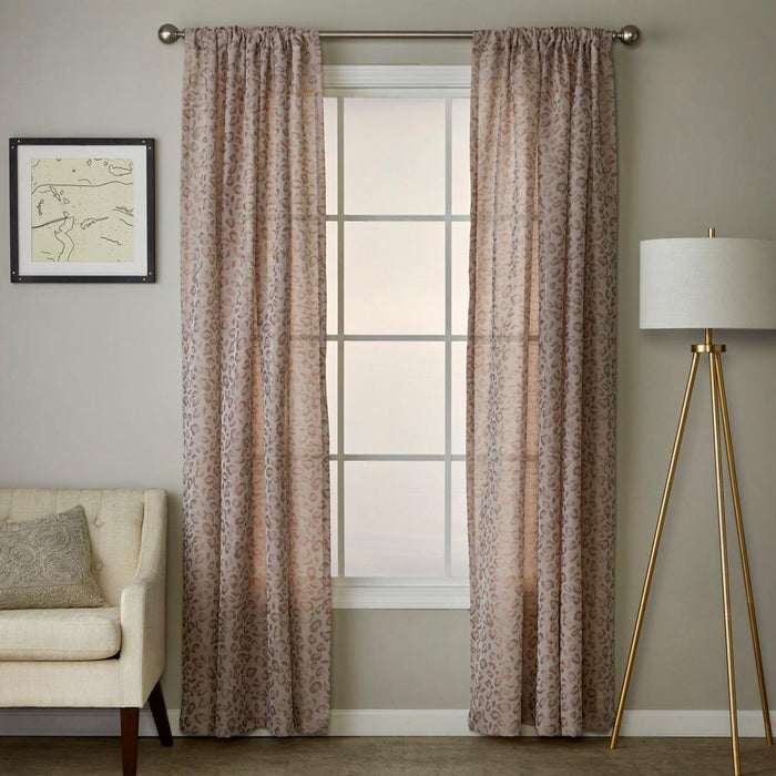 SKL Home By Saturday Knight Ltd Cheetah Spot Window Curtain Panel - Bronze