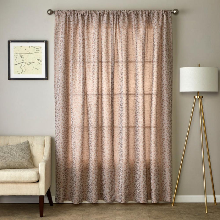 SKL Home By Saturday Knight Ltd Cheetah Spot Window Curtain Panel - Bronze