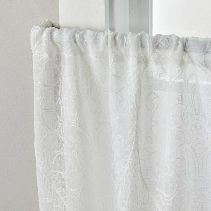 SKL Home By Saturday Knight Ltd Isabella Lace Curtain Tier Pair - 2-Pack - 56X36", White