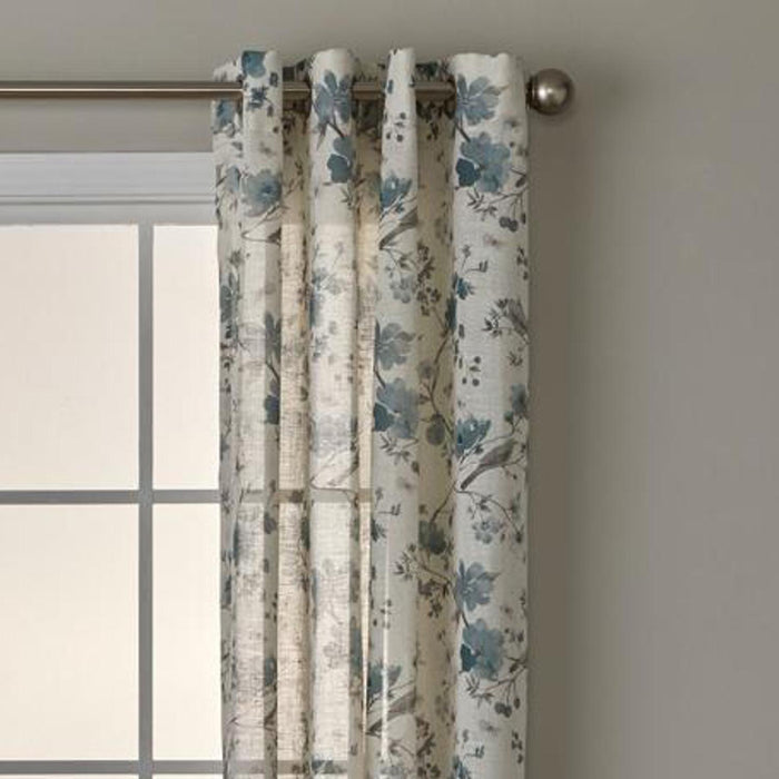 SKL Home By Saturday Knight Ltd Shelby Floral Window Curtain Panel - Teal