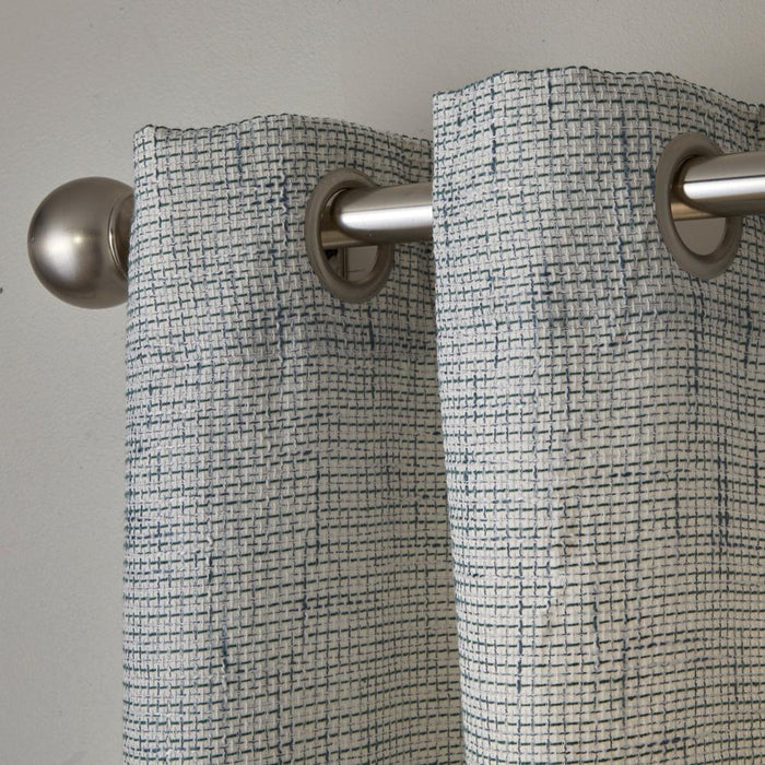 SKL Home By Saturday Knight Ltd Textured Crosshatch Window Curtain Panel - Blue