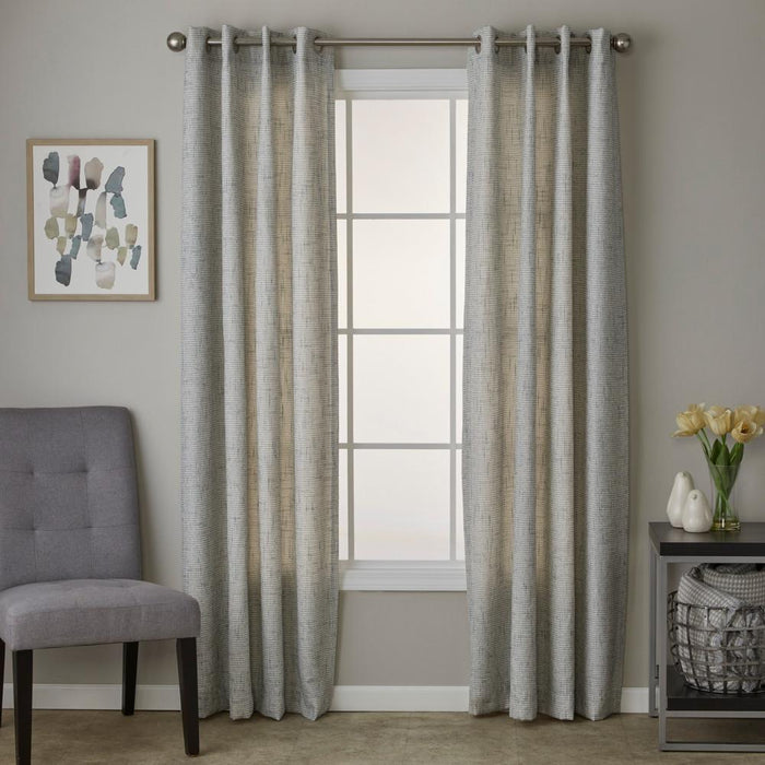 SKL Home By Saturday Knight Ltd Textured Crosshatch Window Curtain Panel - Blue
