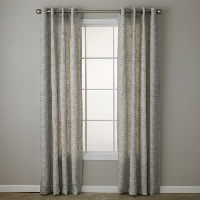 SKL Home By Saturday Knight Ltd Textured Crosshatch Window Curtain Panel - Blue