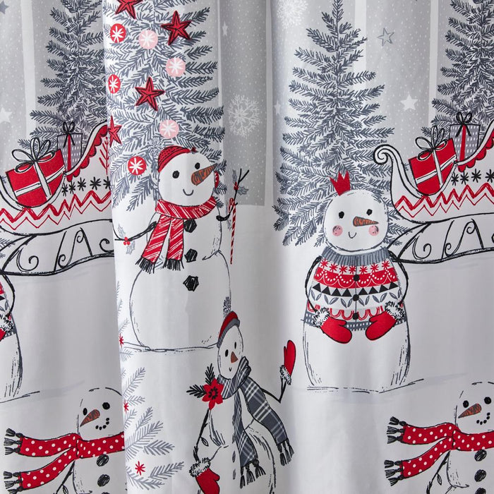 SKL Home By Saturday Knight Ltd Whistler Snowman Shower Curtain - 70X72", Multi