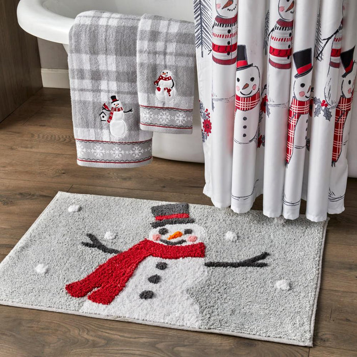 SKL Home By Saturday Knight Ltd Whistler Snowman Shower Curtain - 70X72", Multi