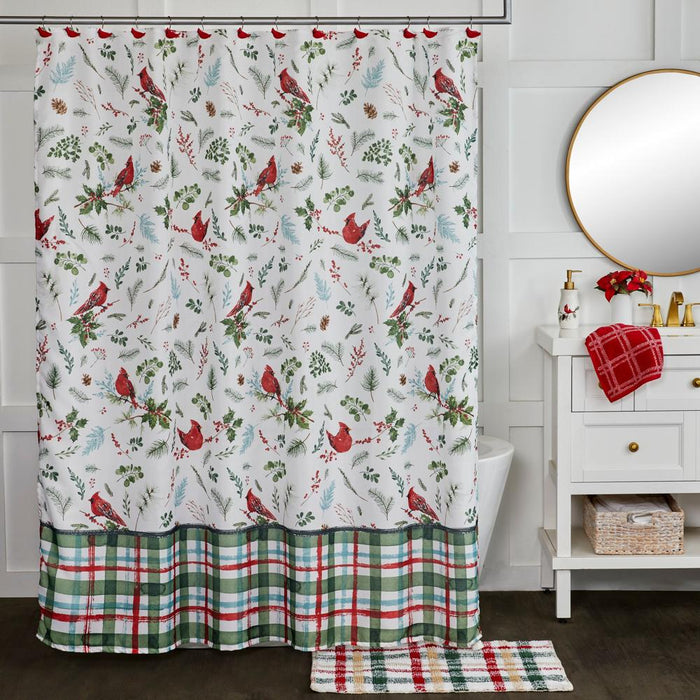 SKL Home By Saturday Knight Ltd Berry Cardinal Shower Curtain And Hook Set - 72X70", Multi