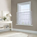 Habitat Mona Lisa Jacquard Scalloped Lace Tailored Tiers Pair - 56x24", White - 56x24",White