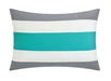 Chic Home Kavalier Color Block Geometric Pattern Design Hotel Collection Sheets 10 Pieces Comforter Decorative Pillows & Shams-King 104x90, Turquoise - King