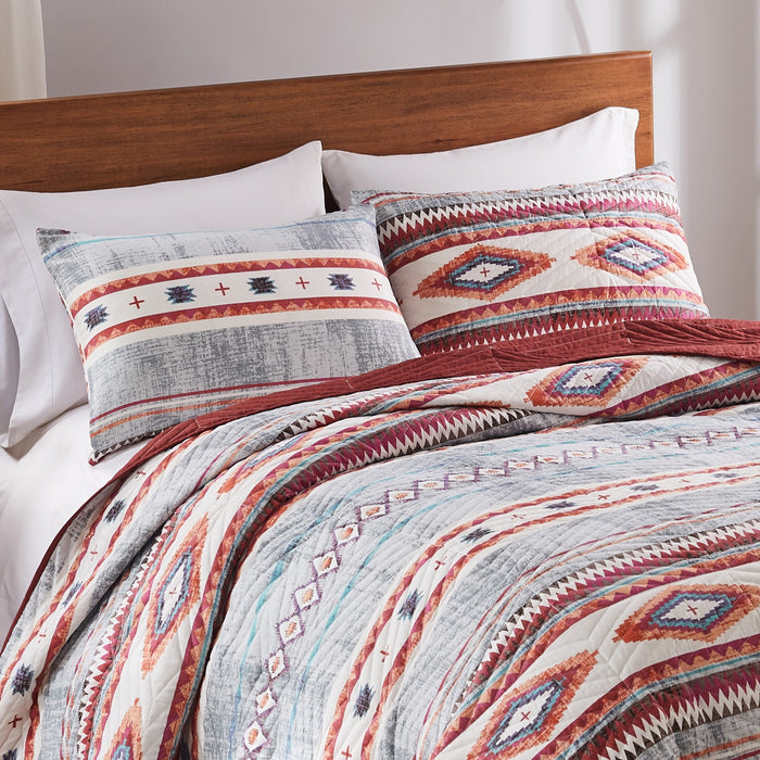 Greenland Home Kiva Western Boho Quilted Pillow Sham, Standard 20x26-inch - Standard