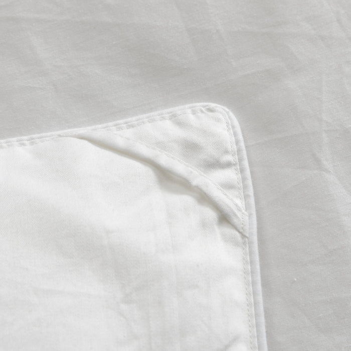 NY&C Home Gianna Comforter Cotton Shell Box Stitched Design Heavy White Duck Down Filling, Queen, White - Queen