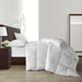 NY&C Home Gianna Comforter Cotton Shell Box Stitched Design Heavy White Duck Down Filling, Queen, White - Queen