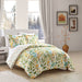 Chic Home Robin 2 Piece Duvet Cover Set Reversible Hand Painted Floral Print Design Bedding with Zipper Closure Twin Multi-color - Twin