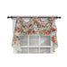 RLF Home Kira 3-Scoop Victory Swag Multi. 4 Tabs 64"W x 26"L For windows up to 60"W - 60"W x 26"L