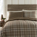 Micro Flannel Reverse to Sherpa Comforter Set, King, Carlton Plaid Bark - King,Carlton Plaid Bark